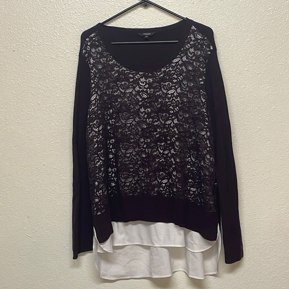 Purple lace blouse